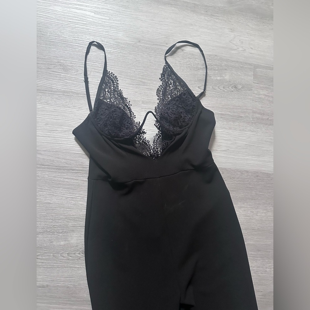 Elegant Black Lace Jumpsuit